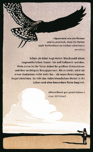 Buchcover und Innenansicht für das Buch: H IS FOR HAWK