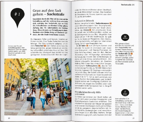 Buchcover und Innenansicht für das Buch: DUMONT direkt Reiseführer Graz