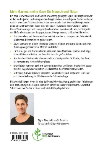 Buchcover und Innenansicht für das Buch: Mein Garten - mehr Arten