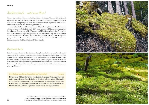 Buchcover und Innenansicht für das Buch: Der Moosgarten