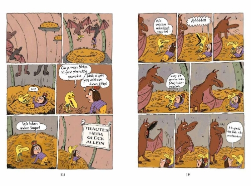 Buchcover und Innenansicht für das Buch: Boss of the Underworld: Shirley vs the Huge Beast