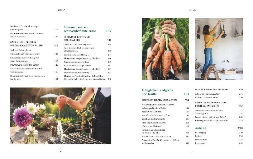 Buchcover und Innenansicht für das Buch: Slow Living Garden