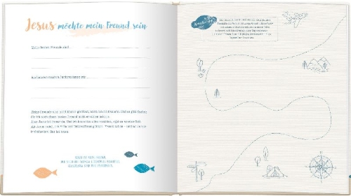 Buchcover und Innenansicht für das Buch: Meine Erstkommunion