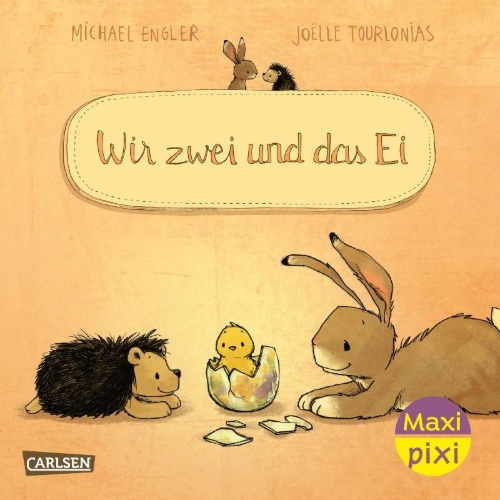 Buchcover und Innenansicht für das Buch: Maxi Pixi 434: Wir zwei und das Ei