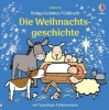 Buchcover und Innenansicht für das Buch: Babys liebstes Fühlbuch: Die Weihnachtsgeschichte