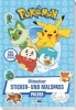Buchcover und Innenansicht für das Buch: Pokémon: Ultimativer Sticker- und Malspaß Paldea