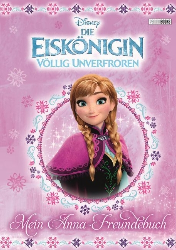 Buchcover und Innenansicht für das Buch: Disney Die Eiskönigin: Mein Anna-Freundebuch