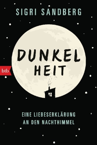 Buchcover und Innenansicht für das Buch: Mørke. Stjerner, redsle og fem netter på Finse