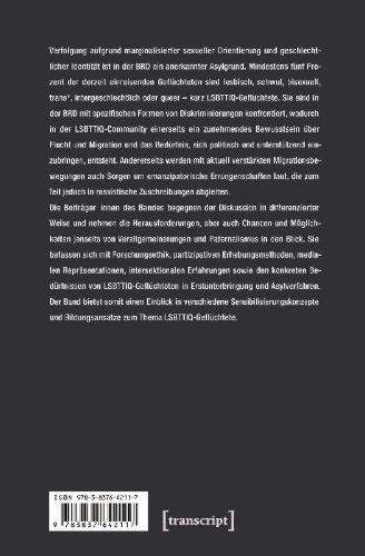 Buchcover und Innenansicht für das Buch: Refugees & Queers