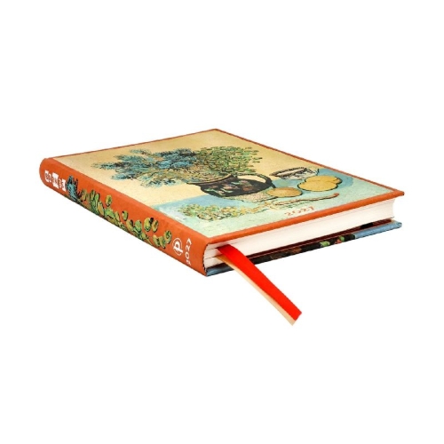 Buchcover und Innenansicht für das Buch: 12-Monatskalender 2027 Van Goghs Stillleben Midi Horizontal