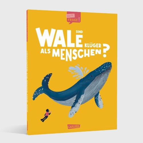 Buchcover und Innenansicht für das Buch: Big Questions Answered: Are whales and dolphins smarter than humans?