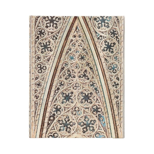 Buchcover und Innenansicht für das Buch: Vault of the Milan Cathedral (Duomo di Milano) Ultra Unlined Hardback Journal (Wrap Closure)