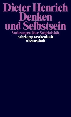 Buchcover und Innenansicht für das Buch: Denken und Selbstsein