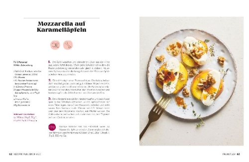Buchcover und Innenansicht für das Buch: Essen, das stärkt