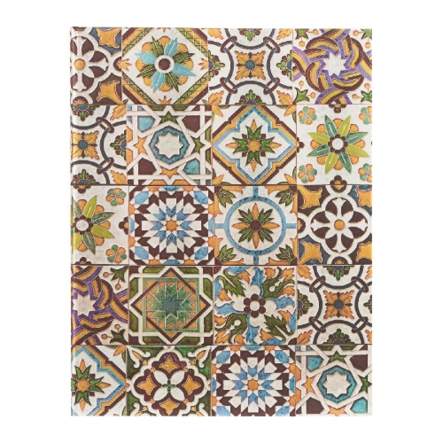 Buchcover und Innenansicht für das Buch: Porto (Portuguese Tiles) Ultra Unlined Hardback Journal (Elastic Band Closure)