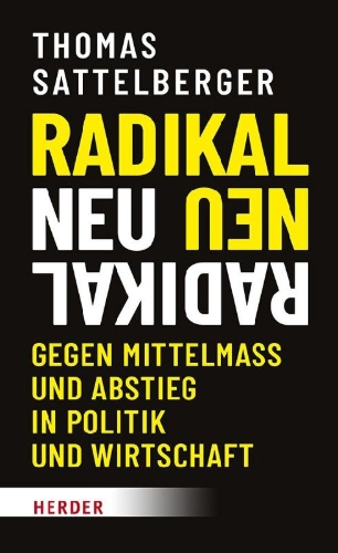 Buchcover und Innenansicht für das Buch: Radikal neu