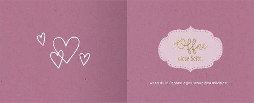 Buchcover und Innenansicht für das Buch: Alles Liebe zum Jahrestag
