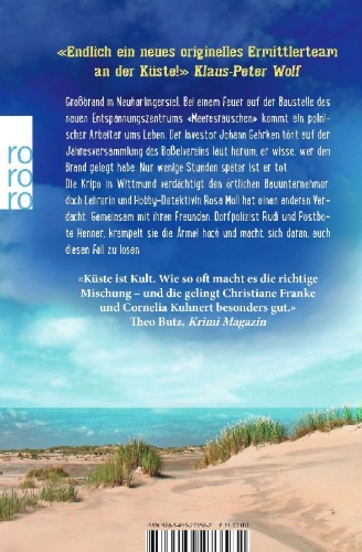 Buchcover und Innenansicht für das Buch: Muscheln, Mord und Meeresrauschen