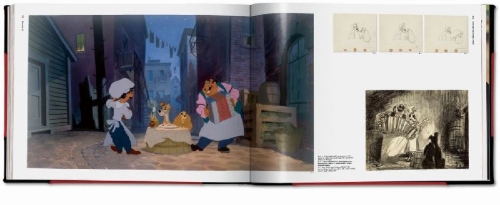 Buchcover und Innenansicht für das Buch: Das Walt Disney Filmarchiv. Die Animationsfilme 1921-1968