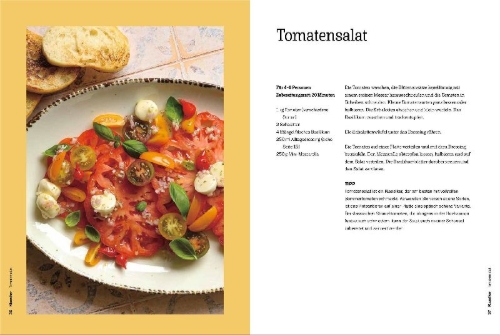 Buchcover und Innenansicht für das Buch: Grill-Salate