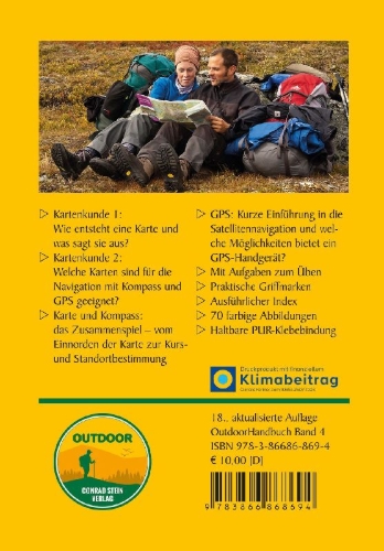 Buchcover und Innenansicht für das Buch: Karte Kompass GPS