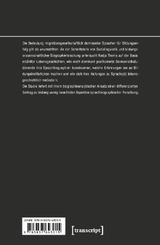Buchcover und Innenansicht für das Buch: Sprachbiographien in der Migrationsgesellschaft