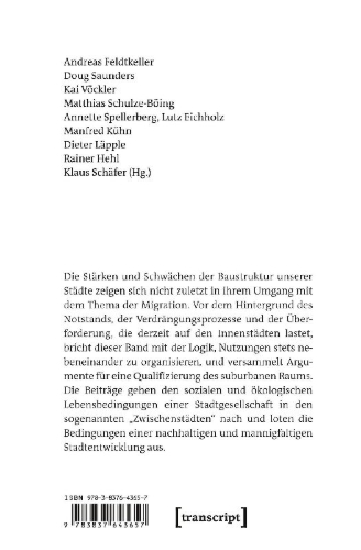 Buchcover und Innenansicht für das Buch: Aufbruch aus der Zwischenstadt