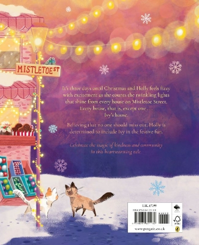 Buchcover und Innenansicht für das Buch: Christmas Lights on Mistletoe Street
