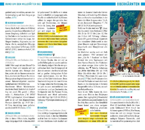 Buchcover und Innenansicht für das Buch: MARCO POLO Reiseführer Kärnten
