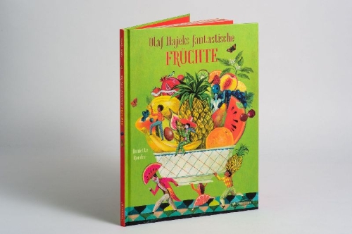 Buchcover und Innenansicht für das Buch: Olaf Hajeks fantastische Früchte