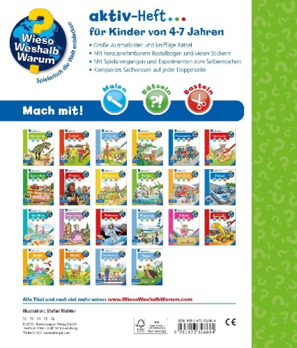 Buchcover und Innenansicht für das Buch: Wieso? Weshalb? Warum? aktiv-Heft: Im Zoo