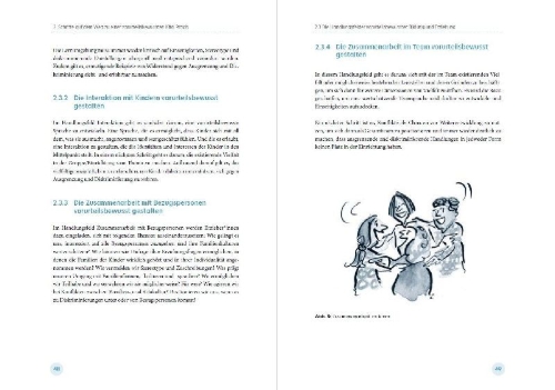 Buchcover und Innenansicht für das Buch: Vorurteilen und Diskriminierung in der Kita begegnen