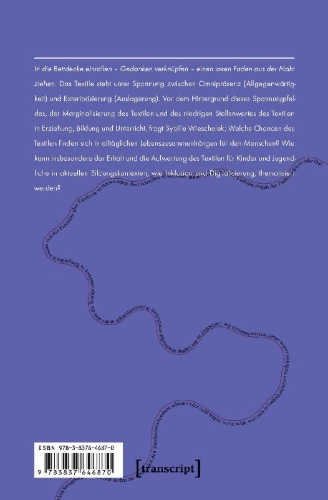 Buchcover und Innenansicht für das Buch: Textile Bildung im Zeitalter der Digitalisierung