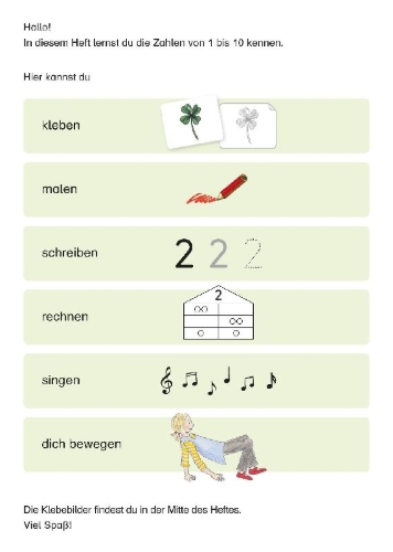 Buchcover und Innenansicht für das Buch: Ich kenne die Zahlen von 1-10