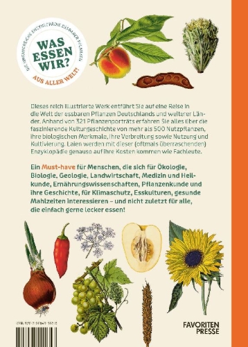 Buchcover und Innenansicht für das Buch: Was wir essen