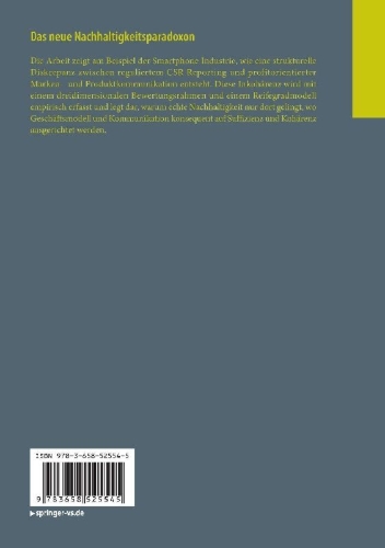 Buchcover und Innenansicht für das Buch: Das neue Nachhaltigkeitsparadoxon