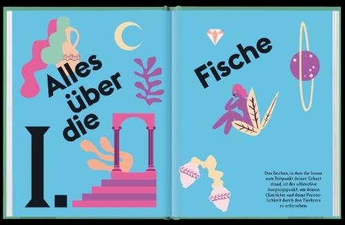 Buchcover und Innenansicht für das Buch: SEEING STARS Pisces