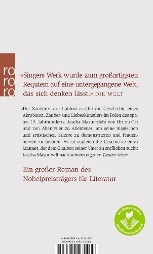 Buchcover und Innenansicht für das Buch: The Magician of Lublin