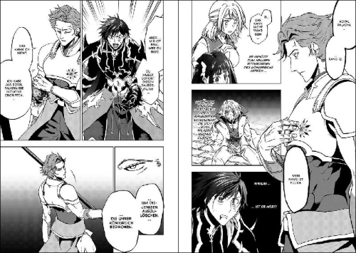 Buchcover und Innenansicht für das Buch: Ankoku Kishi no Ore Desu ga Saikyou no Seikishi o Mezashimasu