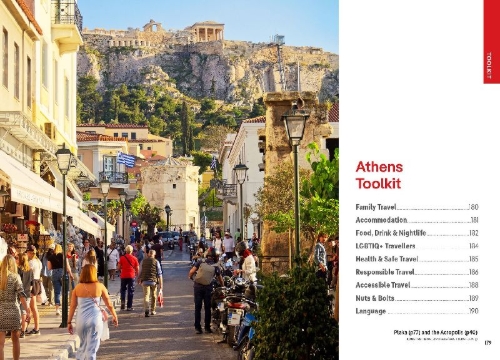 Buchcover und Innenansicht für das Buch: Lonely Planet Pocket Athens