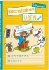 Buchcover und Innenansicht für das Buch: Buchstaben üben. Schulstart