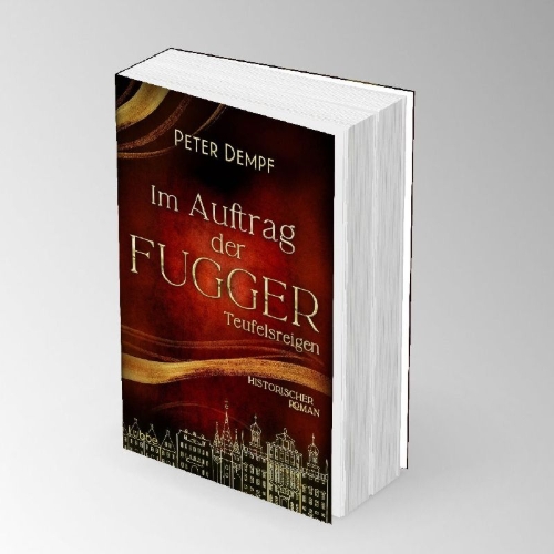 Buchcover und Innenansicht für das Buch: Im Auftrag der Fugger - Teufelsreigen
