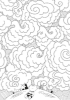 Buchcover und Innenansicht für das Buch: Peanuts: Malblock - Glücksmomente mit den Peanuts