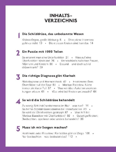 Buchcover und Innenansicht für das Buch: Schilddrüse schonend behandeln