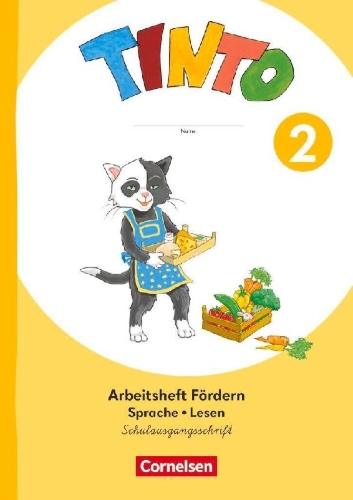 Buchcover und Innenansicht für das Buch: Tinto Sprachlesebuch 2. Schuljahr -  Ausgabe 2026 - Arbeitsheft Fördern - Sprache und Lesen - Schulausgangsschrift