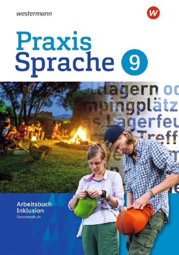 Buchcover und Innenansicht für das Buch: Praxis Sprache 9. Arbeitsbuch. Individuelle Förderung - Inklusion. Gesamtschule. Differenzierende Ausgabe