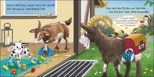 Buchcover und Innenansicht für das Buch: Wenn kleine Böckchen bockig sind