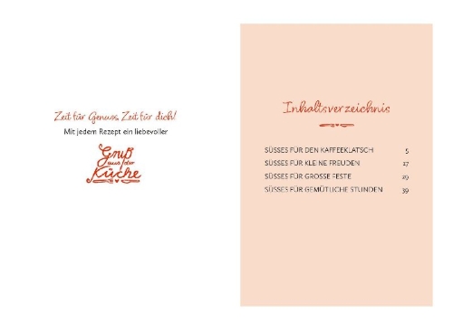 Buchcover und Innenansicht für das Buch: Süße Grüße für dich