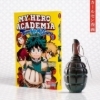 Buchcover und Innenansicht für das Buch: Boku no Hero Academia: Team Up Mission