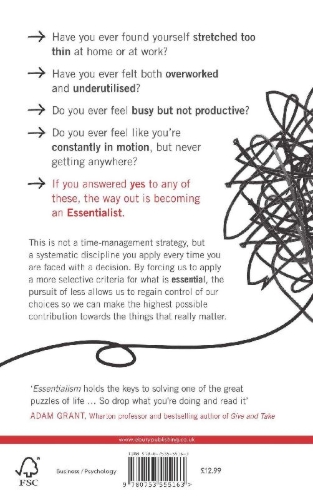 Buchcover und Innenansicht für das Buch: Essentialism